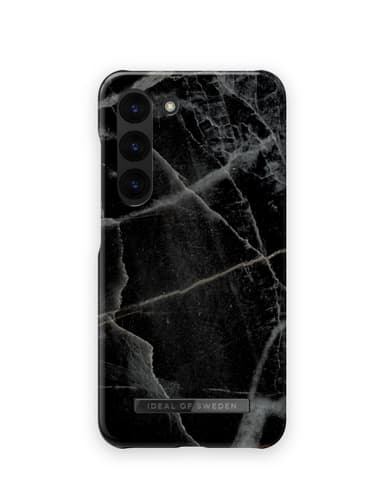 Printed Case Galaxy S23P Black Thunder Marble