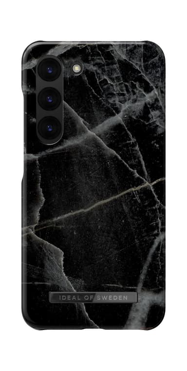 Printed Case Galaxy S23P Black Thunder Marble