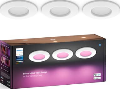 Philips Hue WCA Slim pieni upotettava LED-lamppu 3 kpl (valkoinen)