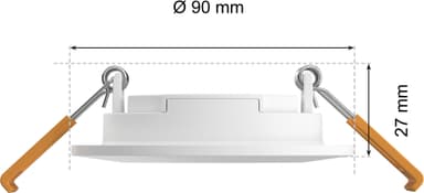 Philips Hue WCA Slim pieni upotettava LED-valaisin (valkoinen)
