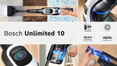 Bosch Johdoton pölynimuri Unlimited 10 BCS1041WAC