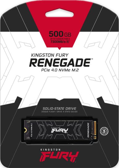 Kingston FURY Renegade PCIe 4.0 NVMe M.2 sisäinen SSD muisti (500 GB)