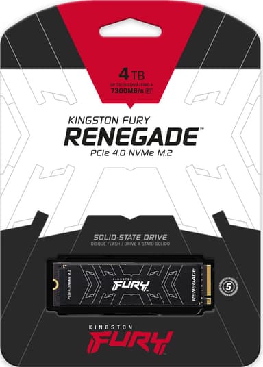 Kingston FURY Renegade PCIe 4.0 NVMe M.2 sisäinen SSD muisti (4 TB)