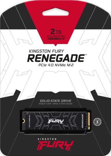 Kingston FURY Renegade PCIe 4.0 NVMe M.2 sisäinen SSD muisti (2 TB)
