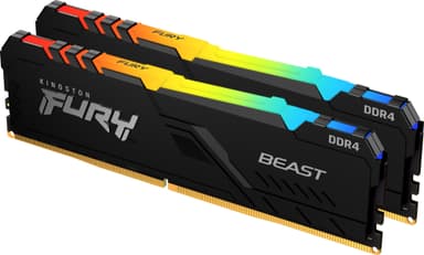 Kingston FURY Beast RGB 16 GB DDR4 RAM muisti 3200 MT/s CL16 (musta)