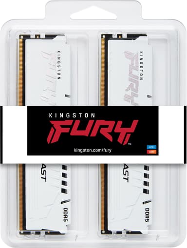Kingston FURY Beast RGB 32 GB DDR5 RAM muisti 6000 MT/s CL30 (valk.)