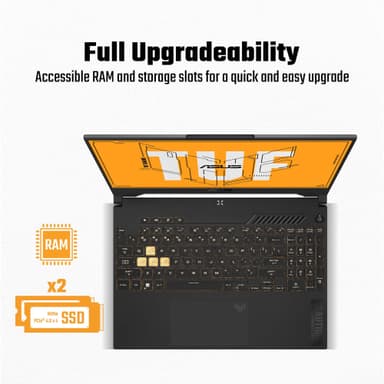 Asus TUF A15 FA507 R7-7/16/512/RTX4060/165Hz QHD 15.6" pelikannettava