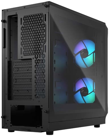 Fractal Focus 2 RGB Black TG Clear Tint PC-kotelo