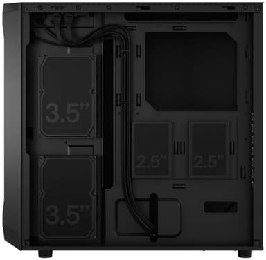 Fractal Focus 2 Black Solid PC-kotelo