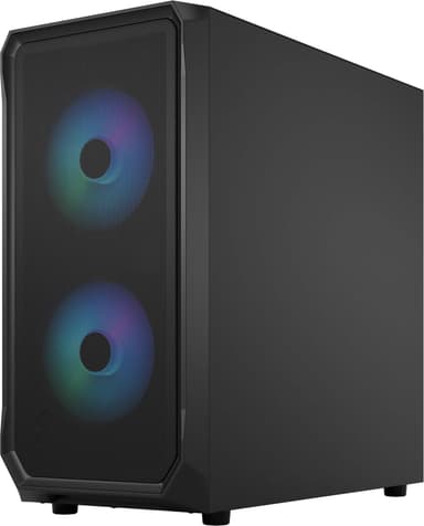 Fractal Focus 2 RGB Black TG Clear Tint PC-kotelo