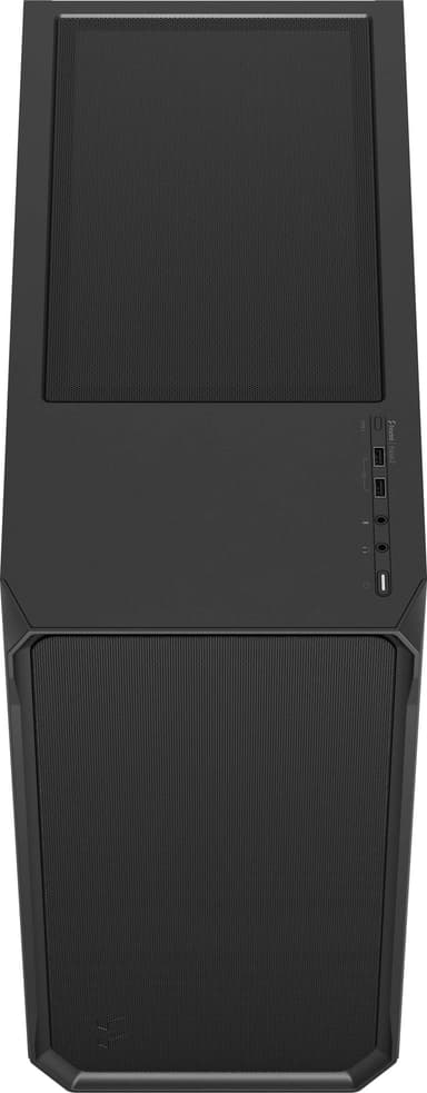 Fractal Focus 2 Black Solid PC-kotelo