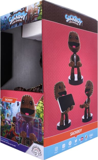 Cable Guys Sackboy pidikefiguuri älypuhelimelle/ohjaimelle (Sackboy)