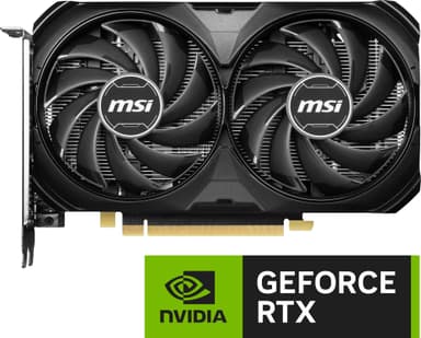 MSI GeForce RTX 4060Ti VENTUS 2X BLACK OC 8G Gaming näytönohjain