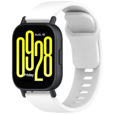 Silikonirannekello, joka on yhteensopiva Xiaomi Redmi Watch 5 Active:n kanssa Valkoinen