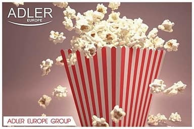 Adlerin popcorn-kone, joka näyttää jalkapallolta