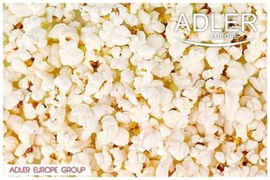 Adlerin popcorn-kone, joka näyttää jalkapallolta