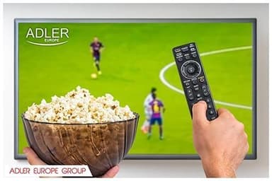 Adlerin popcorn-kone, joka näyttää jalkapallolta