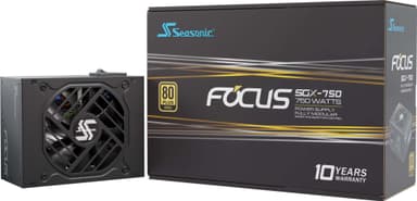 Seasonic FOCUS SGX-750 (2021) virtalähdeyksikkö 750 W 20+4 pin ATX SFX Musta