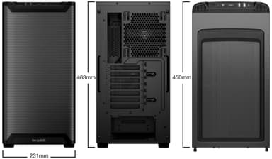 be quiet! PURE BASE 501 Airflow Window PC-kotelo (musta)