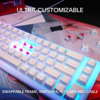 Cherry Xtrfy K5V2 pelinäppäimistö (valkoinen)