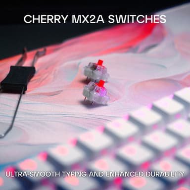 Cherry Xtrfy K5V2 pelinäppäimistö (valkoinen)