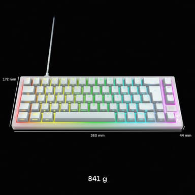 Cherry Xtrfy K5V2 pelinäppäimistö (valkoinen)