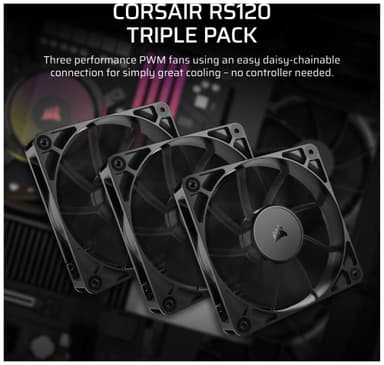 Corsair RS120 120 mm PWM tuuletin (3 kpl)