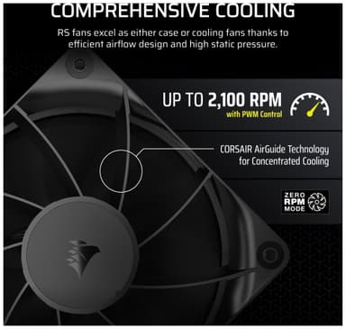 Corsair RS120 120 mm PWM tuuletin (3 kpl)