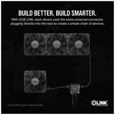 Corsair iCUE LINK RX120 120 mm PWM tuuletin aloituspakkaus (3 kpl)