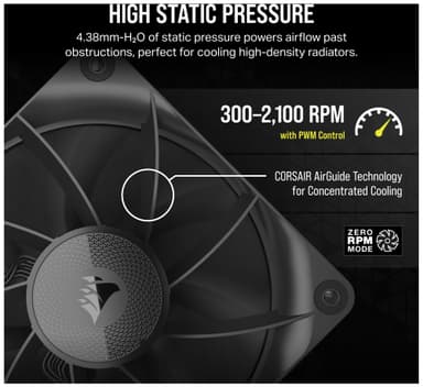 Corsair iCUE LINK RX120 120 mm PWM jatkotuuletin