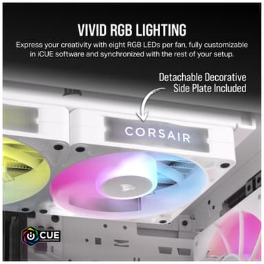 Corsair iCUE LINK RX120 RGB 120 mm PWM tuuletin aloituspakkaus (3 kpl)