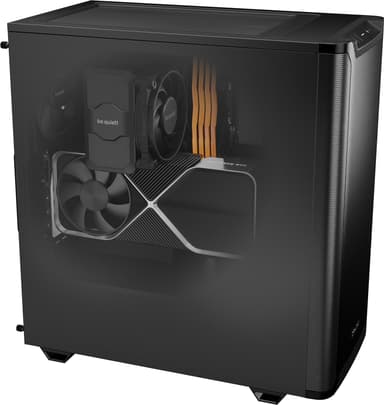 be quiet! PURE BASE 501 PC-kotelo (musta)