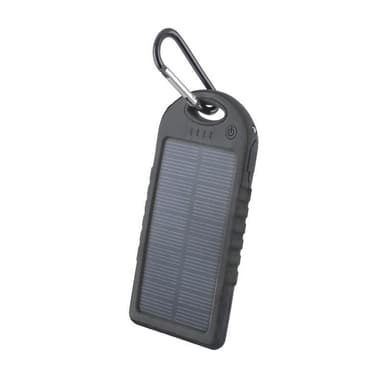 Setty aurinkoenergiapankki, 5000 mAh, musta