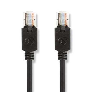 Verkkokaapeli CAT5e U/UTP 20m - Musta