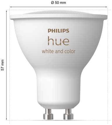 Philips Hue WCA LED lamppu 4,2W, GU10 (3 kpl)