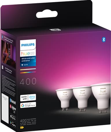 Philips Hue WCA LED lamppu 4,2W, GU10 (3 kpl)