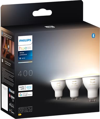 Philips Hue WhiteAmbiance LED lamppu 4,2 W, GU10