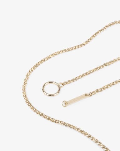 Lilou Necklace Case White Croco iPhone 11P/XS/X
