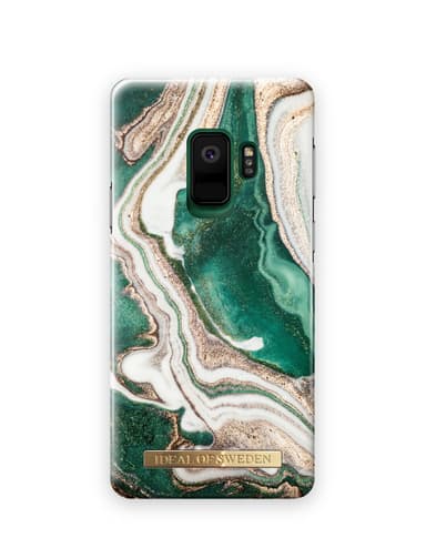 Printed Case Galaxy S9 Golden Jade Marble