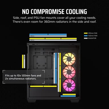 Corsair 3500X ARGB PC-kotelo (musta/lasi)
