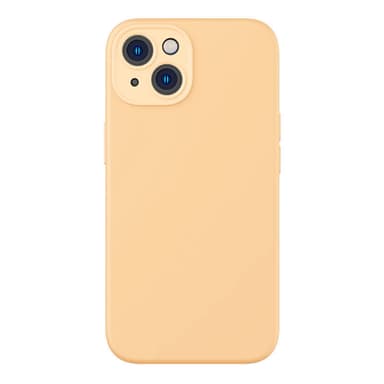 Baseus Liquid Silica Gel Case iPhone 14 Plus (sunglow)+ karkaistu lasi + puhdistussarja
