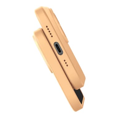 Baseus Liquid Silica Gel Case iPhone 14 Plus (sunglow)+ karkaistu lasi + puhdistussarja