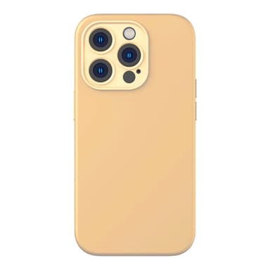 Baseus Liquid Silica Gel Case iPhone 14 Prolle (Sunglow)+ karkaistu lasi + puhdistussarja