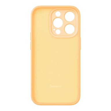 Baseus Liquid Silica Gel Case iPhone 14 Prolle (Sunglow)+ karkaistu lasi + puhdistussarja