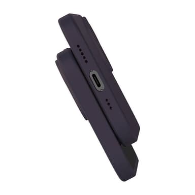 Baseus Liquid Silica Gel Case iPhone 14 Prolle (Elderberry)+ karkaistu lasi + puhdistussarja