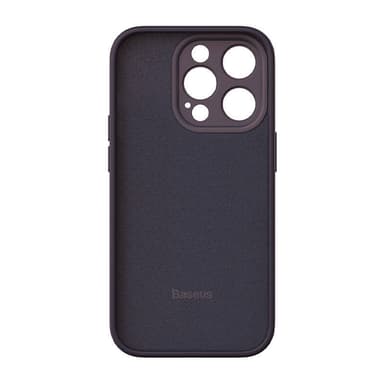 Baseus Liquid Silica Gel Case iPhone 14 Prolle (Elderberry)+ karkaistu lasi + puhdistussarja
