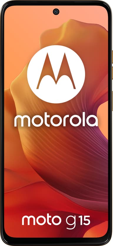 Motorola Moto G15 älypuhelin 4/128 GB (oranssi)