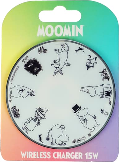 Moomin 15 W langaton laturi (musta/valkoinen)