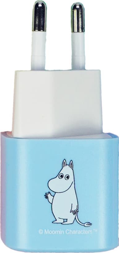 Moomin 20 W Lightning – USB-C seinälaturi 1 m (sininen)