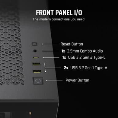 Corsair 3500X ARGB PC-kotelo (musta/lasi)